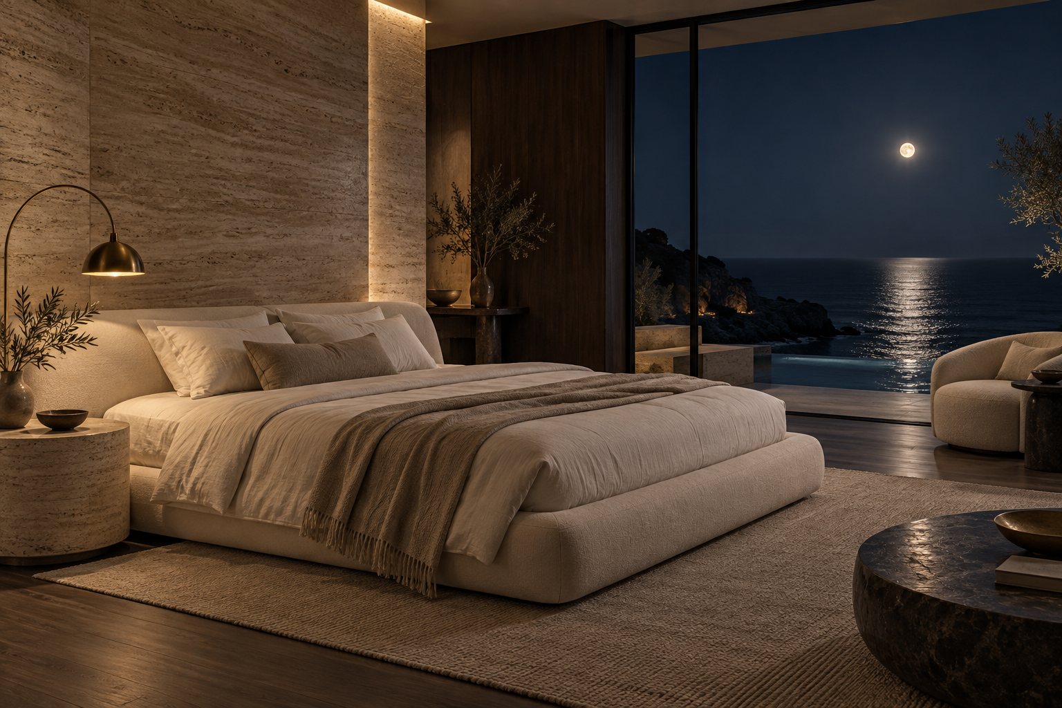 The Atlantic House moonlit suite